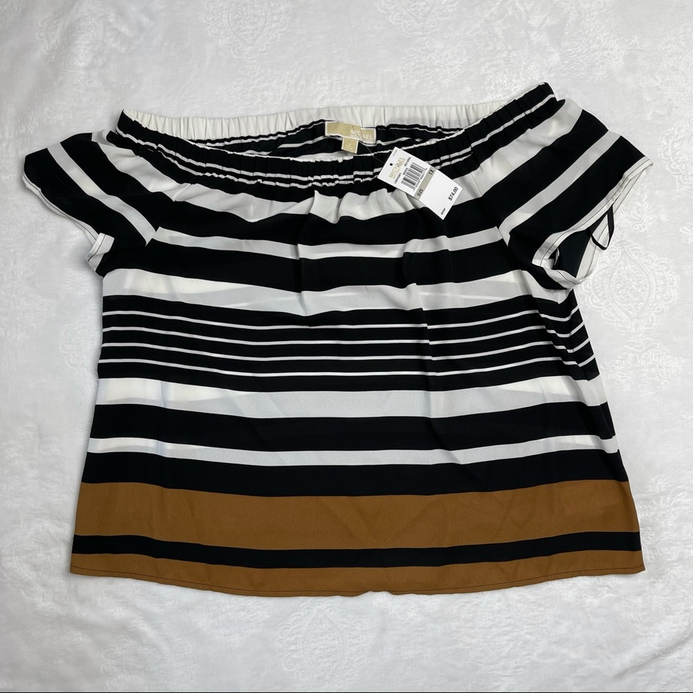 Michael Kors Off Shoulder Top Size 1X NWT